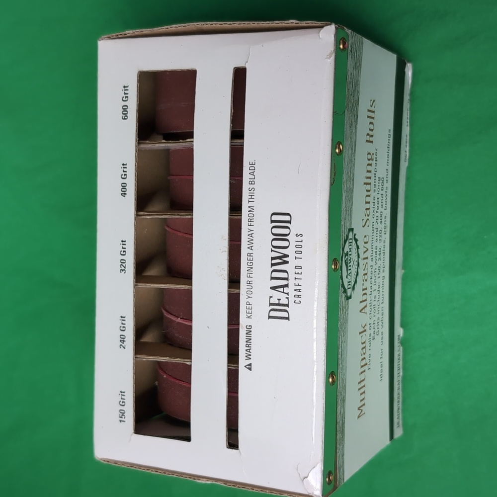 Deadwood Crafted Tools Multipack Abrasive Sanding Rolls 150 240 320 400 600 Grit